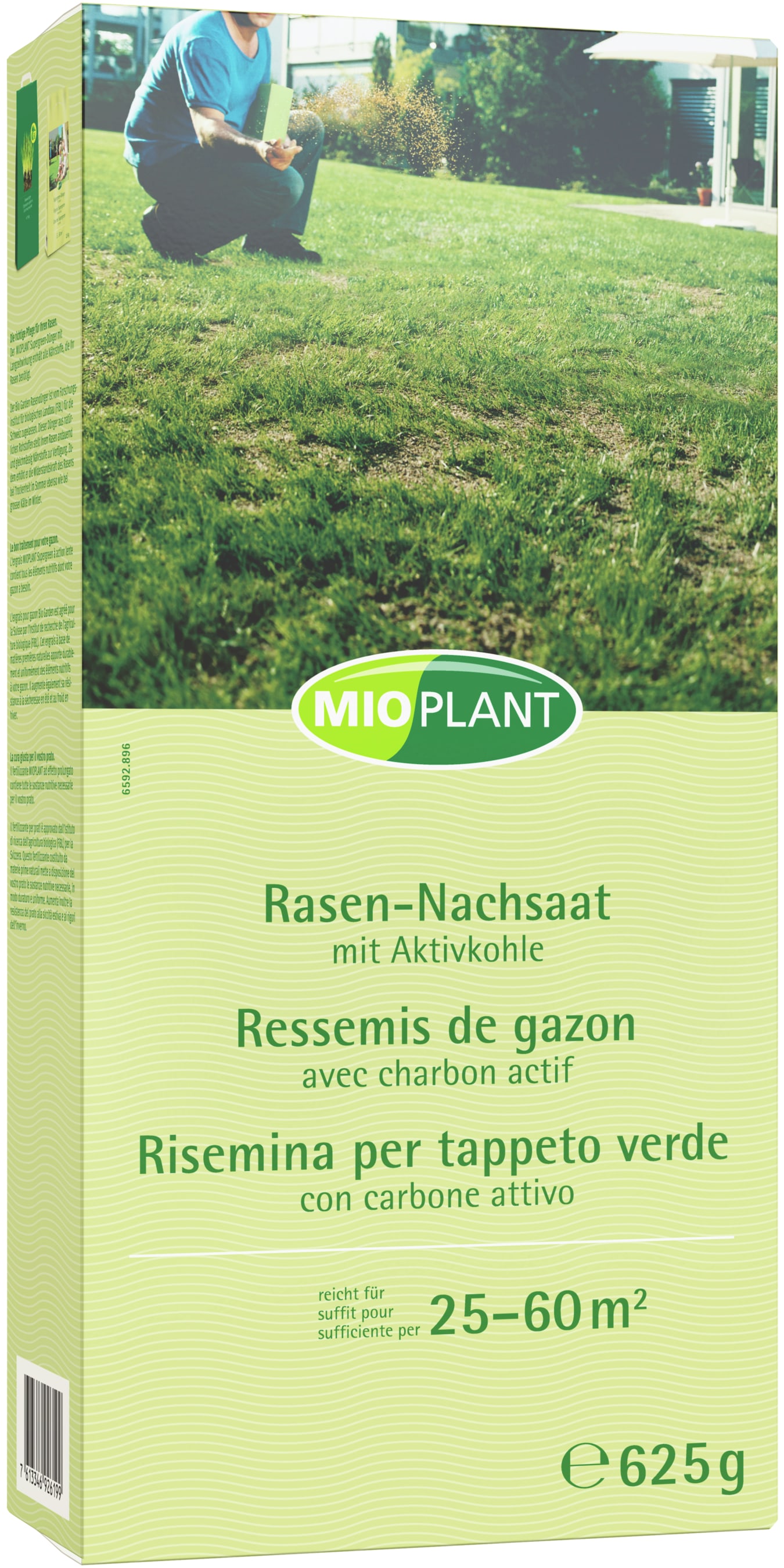 Ressemis de gazon avec charbon actif